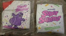 Lot 2 McDonald  s Super Summer 1988 1989 Happy Meal Beach Blow Up Toys Sealed