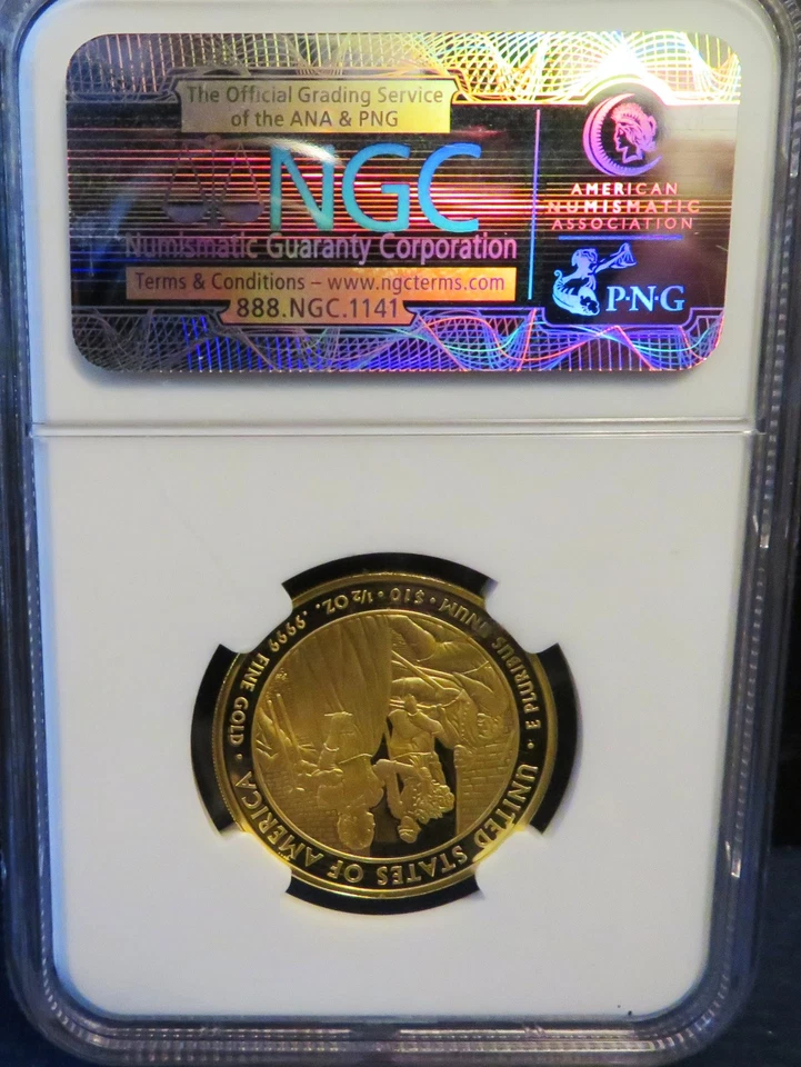 2010 W US 1/2 oz Gold $10.00 NGC PF 70 ULTRA CAMEO Mary Lincoln - Image 3 of 4