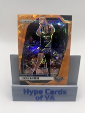 TEAIRA MCCOWAN 2024 Panini Prizm WNBA Orange Cracked Ice Prizm #105 Dallas Wings