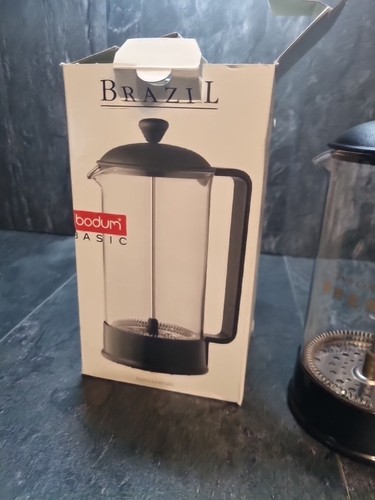 Bodum Cafetière Brasilien 1L 8 Tassen Kaffeepresse schwarz verpackt 1 Liter Bodum Basic Neu im Karton