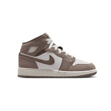Big Kid's Jordan 1 Mid Enigma Stone/Olive Grey (DQ8423 003)