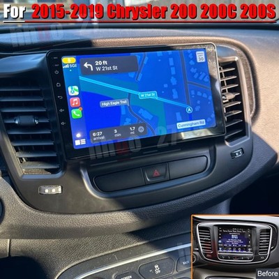 For 2015-2019 Chrysler 200 200C 200S Apple Carplay Car Stereo Radio GPS NAVI RDS