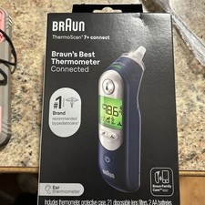 Braun Thermoscan 7+ Connect Digital Ear Thermometer Enabled IRT6575 NEW