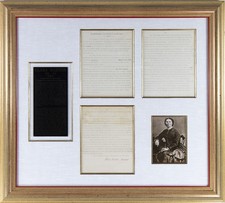 CLARA BARTON - MANUSCRIPT DOCUMENT SIGNED