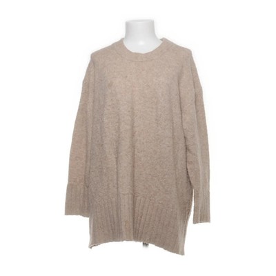 Zara Knit, Strickpullover, Größe: M, Beige, Acryl/Elasthan/Polyamid/Wolle #jKh