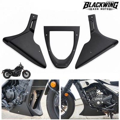 BLACK UNDER FAIRING COVER BELLY PAN ENGINE HONDA REBEL CMX 300 500 2017-2025