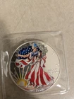 1999 American Silver Eagle 1 oz .999 Fine Silver Dollar Colorized Coin