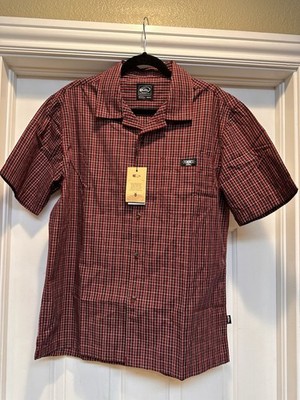Quicksilver Mercury Collection Men s Short Sleeve Button Up Shirt Size M NWT