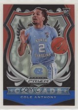 2020-21 Panini Prizm Draft Picks Crusade Red White & Blue Cole Anthony #89 08n4