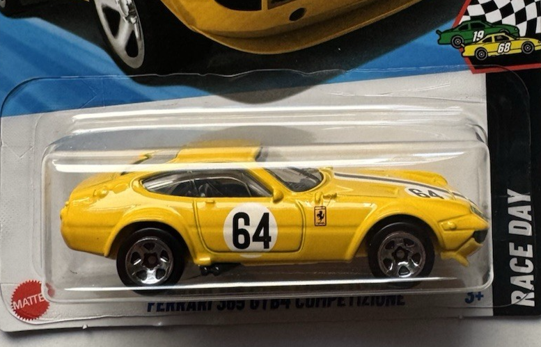 2025 Hot Wheels RACE DAY 10/10 Ferrari 365 GTB4 Competizione 222