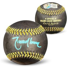 Randy Johnson Autographed MLB Signed Black Baseball Beckett COA Teal Auto