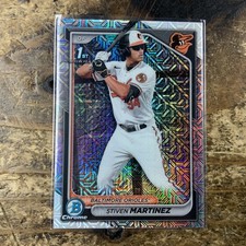 2024 Bowman Chrome STIVEN MARTINEZ #BCP-229 Mega Box Mojo Refractor Orioles