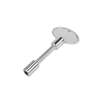 Gas Valve Key Tool, 1/4'' 5/16'' Stems, for Fireplace Fire Pit, Silver