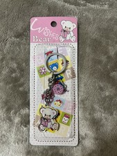New Wishes Bear Keychain with Cute Charms for Women Bag Accessories