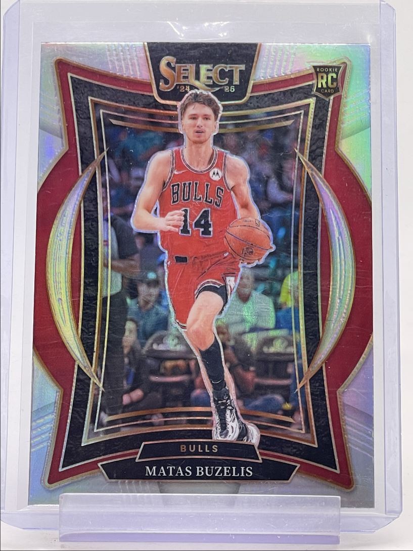 MATAS BUZELIS 2024-25 SELECT CONCOURSE ROOKIE SILVER PRIZM BULLS A RC Q5835