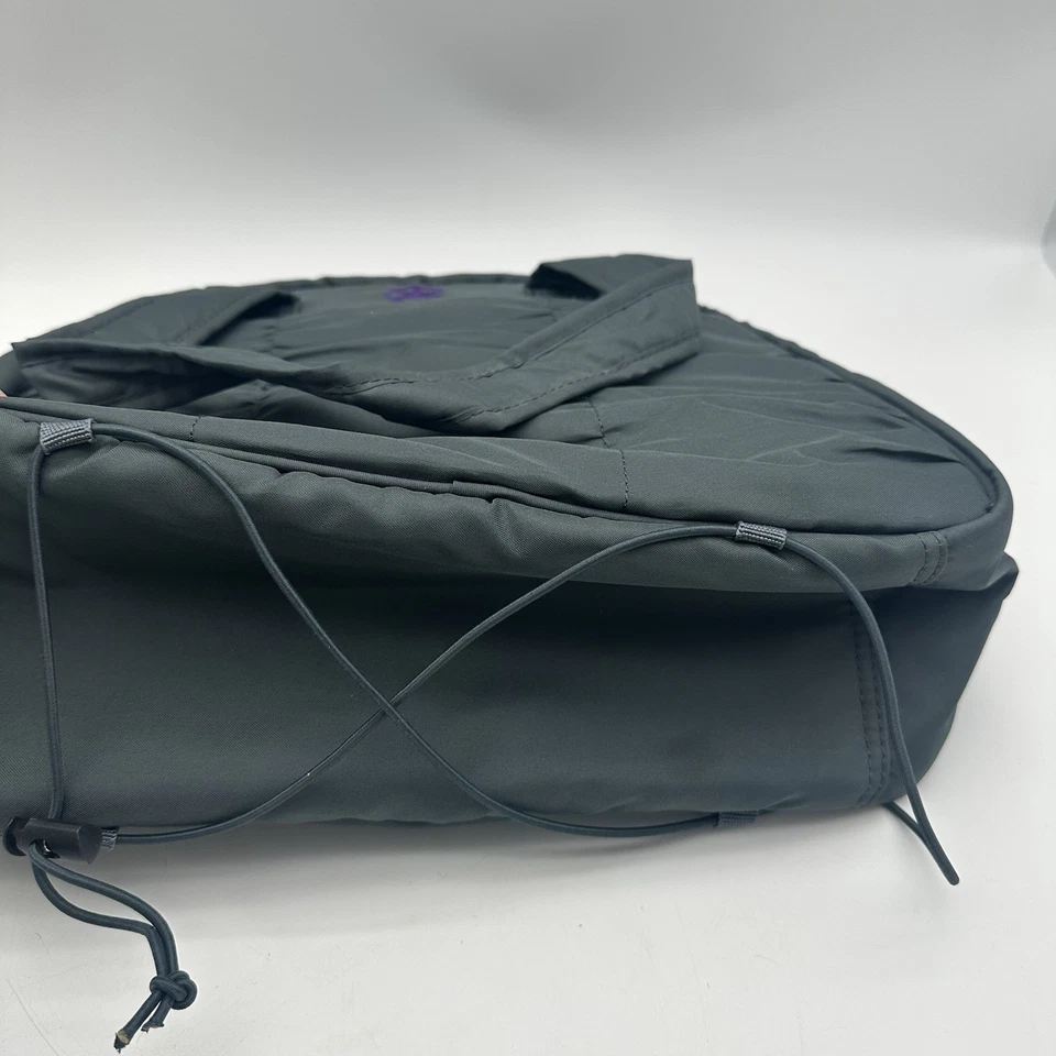 Сумка для йоги Giam серая с фиолетовым внутренним ковриком держатель бутылки для воды 15x12x6 дюймов - Изображение 4 из 4