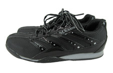 Dexter Heidi Womens 8.5M Slide-Rite Bowling Shoes Black Mesh Patten Leather
