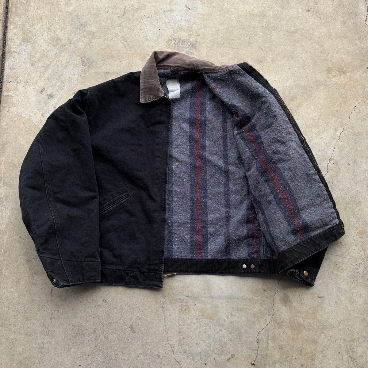 Vintage Carhartt Detroit Jacket J01 Black Work Canvas Vintage Carhartt Detroit Jacket J01 Black Work Canvas