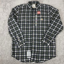 Carhartt Flame Resistant Button Down Shirt Mens Large Tall FR HRC2 NFPA2112 70E