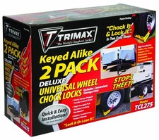 Trimax TCL275 Wheel Chock Lock 2-Pack 2 Pack TCL75