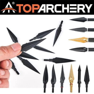 TOPARCHERY 12pcs Jagd Pfeilspitzen 120/125 Grain Jagd Schießen Ziel Pfeilspitzen Broadheads