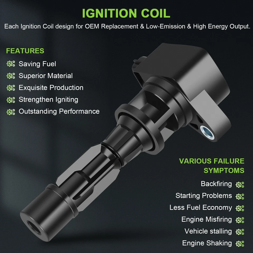 4 For 2008 2009 2010 Mazda 5 2.3L L4  Ignition Coil & Spark Plug - Image 4 of 4