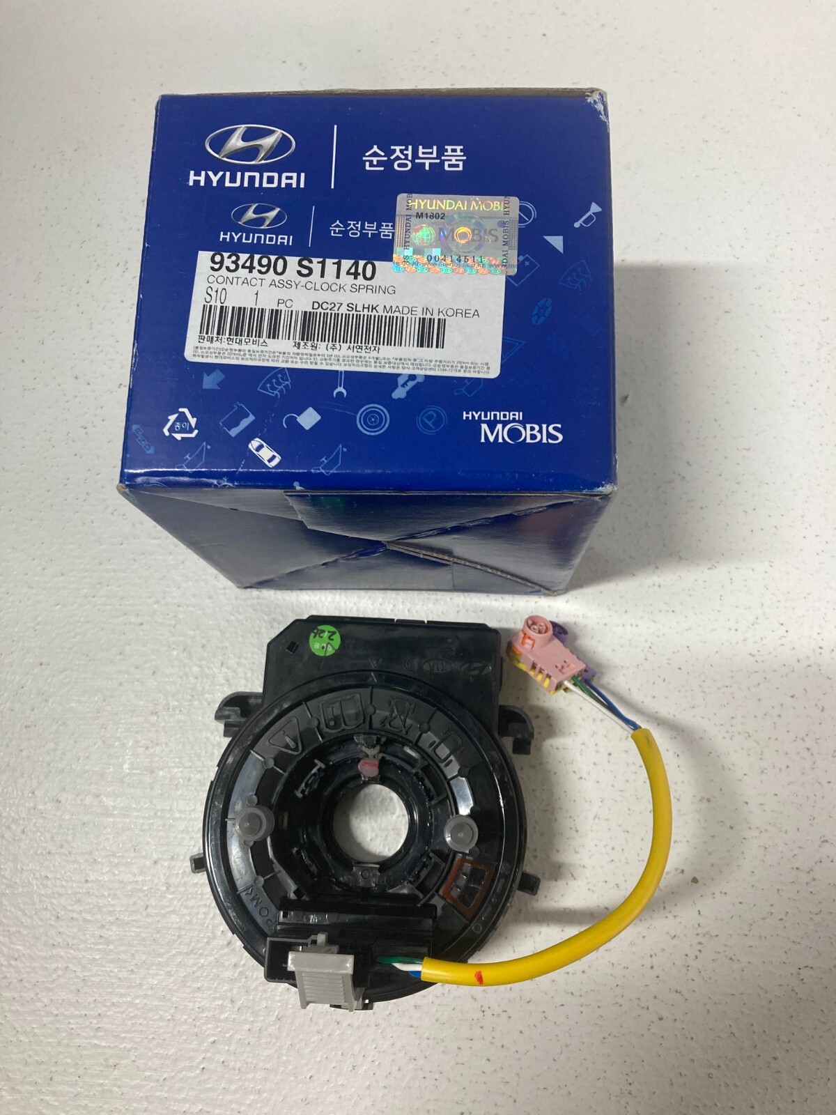 GENUINE 93490S1140 SRS Clock Spring NON Heated for Hyundai Santa 