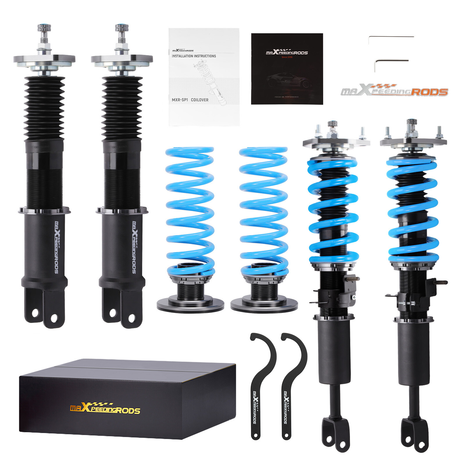 Upgraded Adjustable Coilovers For Nissan 350Z Roadster Convertible 2003-2008 Z33