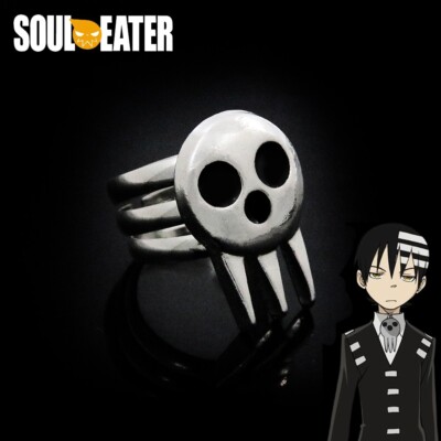RING TOTENKOPF SOUL EATER DEATH THE KID ANIME COSPLAY MANGA VERSTELLBAR