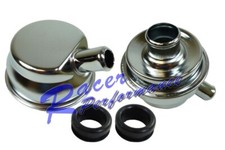 Chrome Mopar Push In Breather Set 58 Pcv Tube Valve Cover Sbc Dodge Chrysler