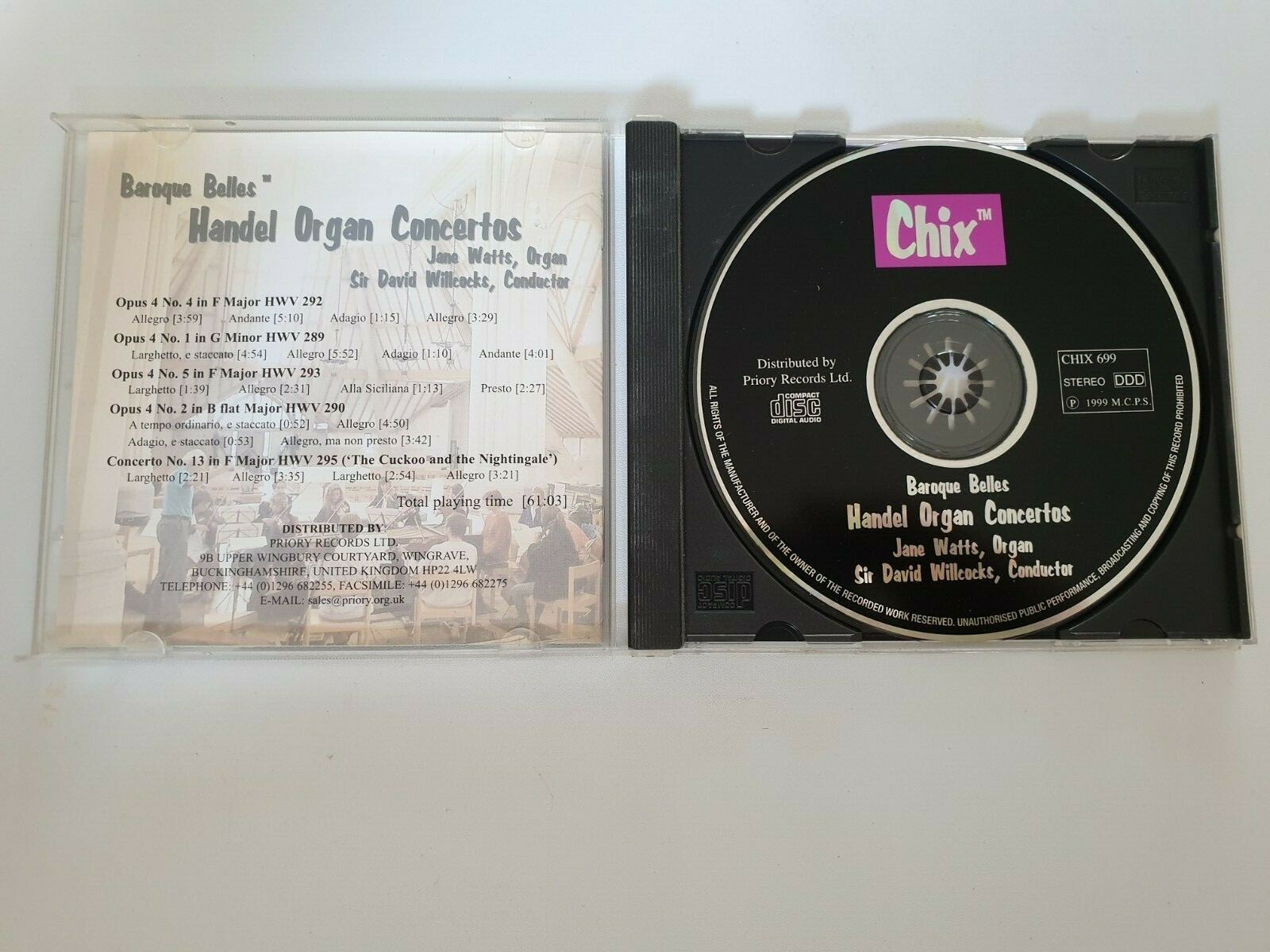 Handel: Organ Concertos (2000) - Baroque Belles