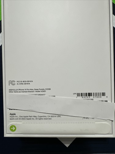 Apple iPhone 14 Pro Max - 512GB - Głęboki fioletowy Odblokowany Dual eSIM Nowy - Zdjęcie 3 z 6