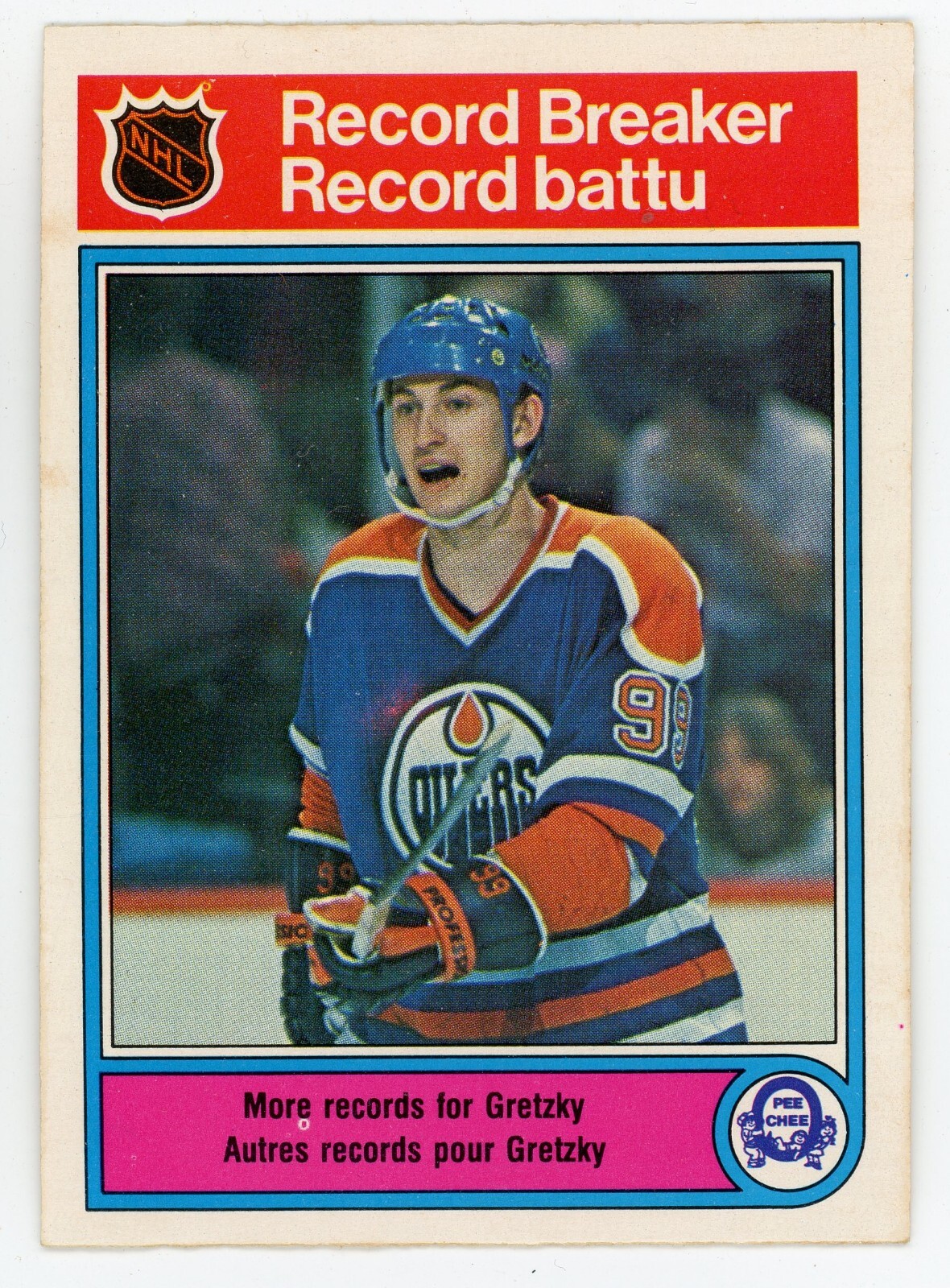1982-83 O Pee Chee Wayne Gretzky Record Breaker #1 Oilers NM-Mt