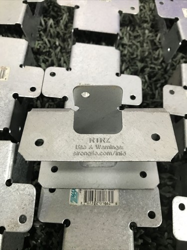 10X Simpson Strong-Tie 3 in. H X 2.875 in. W 20 Ga Rigid Tie Connectors (#107) - Picture 3 of 3