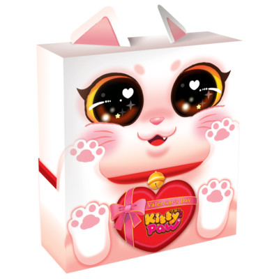 Kitty Paw Valentine's Day Family Board Game Renegade RGS00854 Cats Kittens Tile