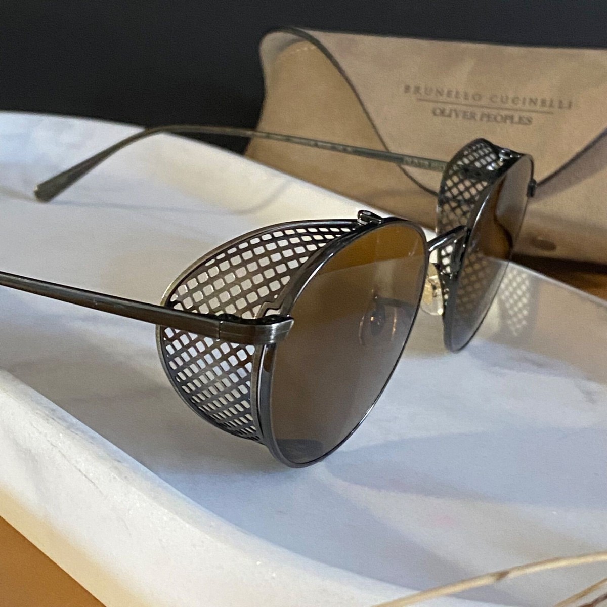 OLIVER PEOPLES × BRUNELLO CUCINELLI Cesarino-M Antique Gold | eBay