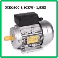 motore asincrono monofase elettrico 230V 2800 giri 2 poli mec80c 1,5HP forma B3