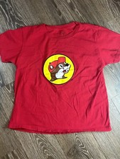 Buc-ee's Classic Logo Red Youth Size Medium M T-shirt Tee