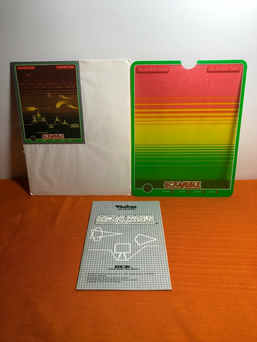 Jeu VECTREX - SCRAMBLE - Bon état - Console Rétro - Jeu Vidéo Classique