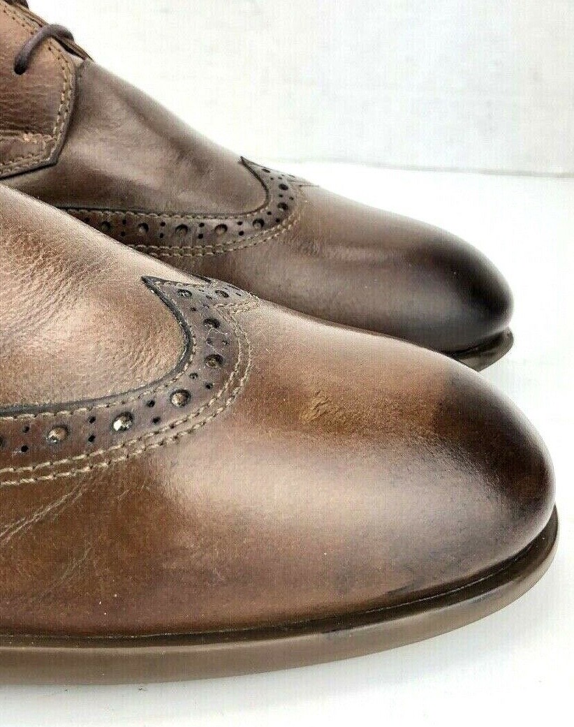 John Varvatos Star USA Luxe Oxford Dress Shoes Wingtip Brown  display picture 2