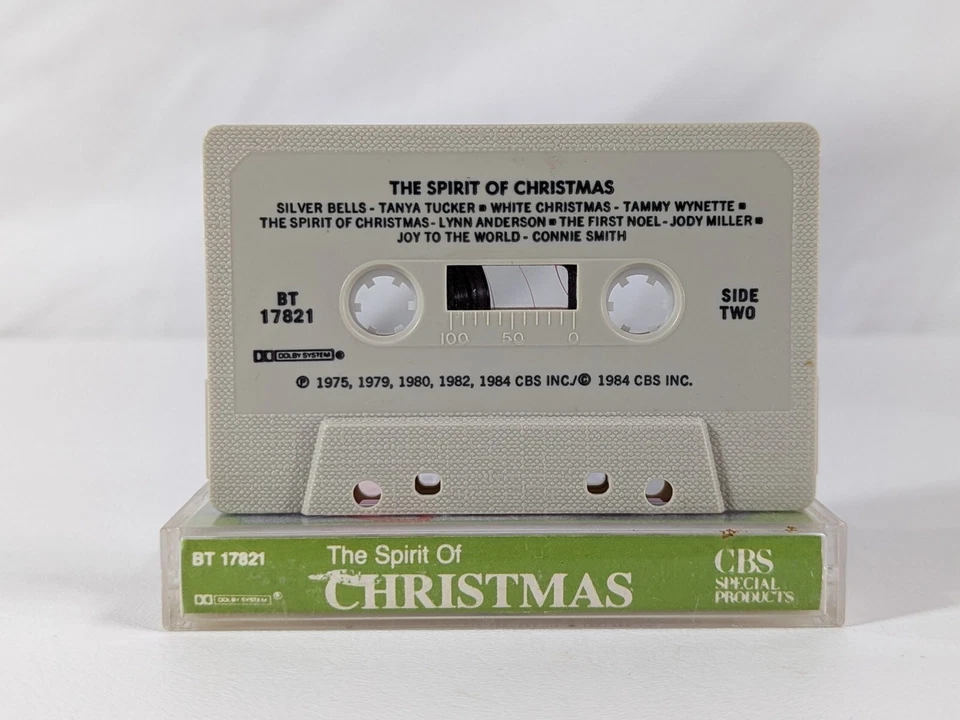 The Spirit of Christmas Cassette 1984 Willie Nelson Slim Whitman Johnny Cash Foto 3 de 4