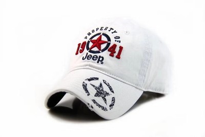 1941 Jeep Hat Embroidery Men's White 