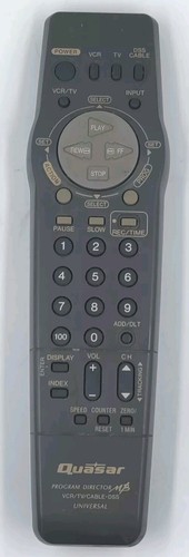 QUASAR VSQS1562 REMOTE CONTROL for VHQ820 VHQ830 VHQ840 VCR PLAYERS