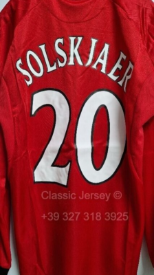 Manchester United Jersey Final Champions League 1999 SOLSKJAER 20