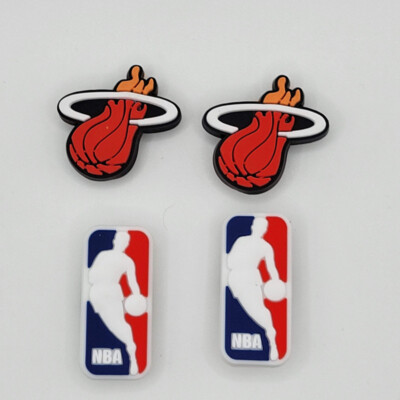 NBA Miami Heat Basketball Team For Crocs Shoe Charms Jibbitz Pieces 