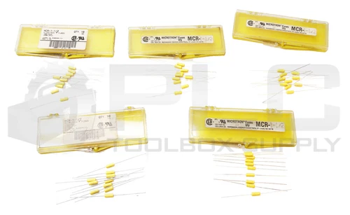 LOT OF 5 NEW BOX OF 10 BUSSMAN MCR-1-1/2 MICROTRON FUSE 125VAC 1.5A TOTAL 50