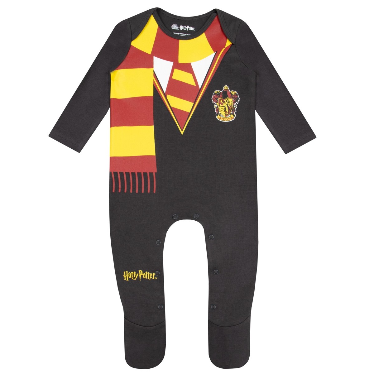 Harry Potter Baby Sleepsuit Gryffindor Baby One Piece Pyjamas