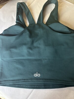 Alo Yoga Real Bra Tank -Midnight Green SIZE