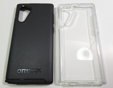 2 CASES OtterBox Symmetry Series Case for Samsung Galaxy Note10 - CLEAR BLACK