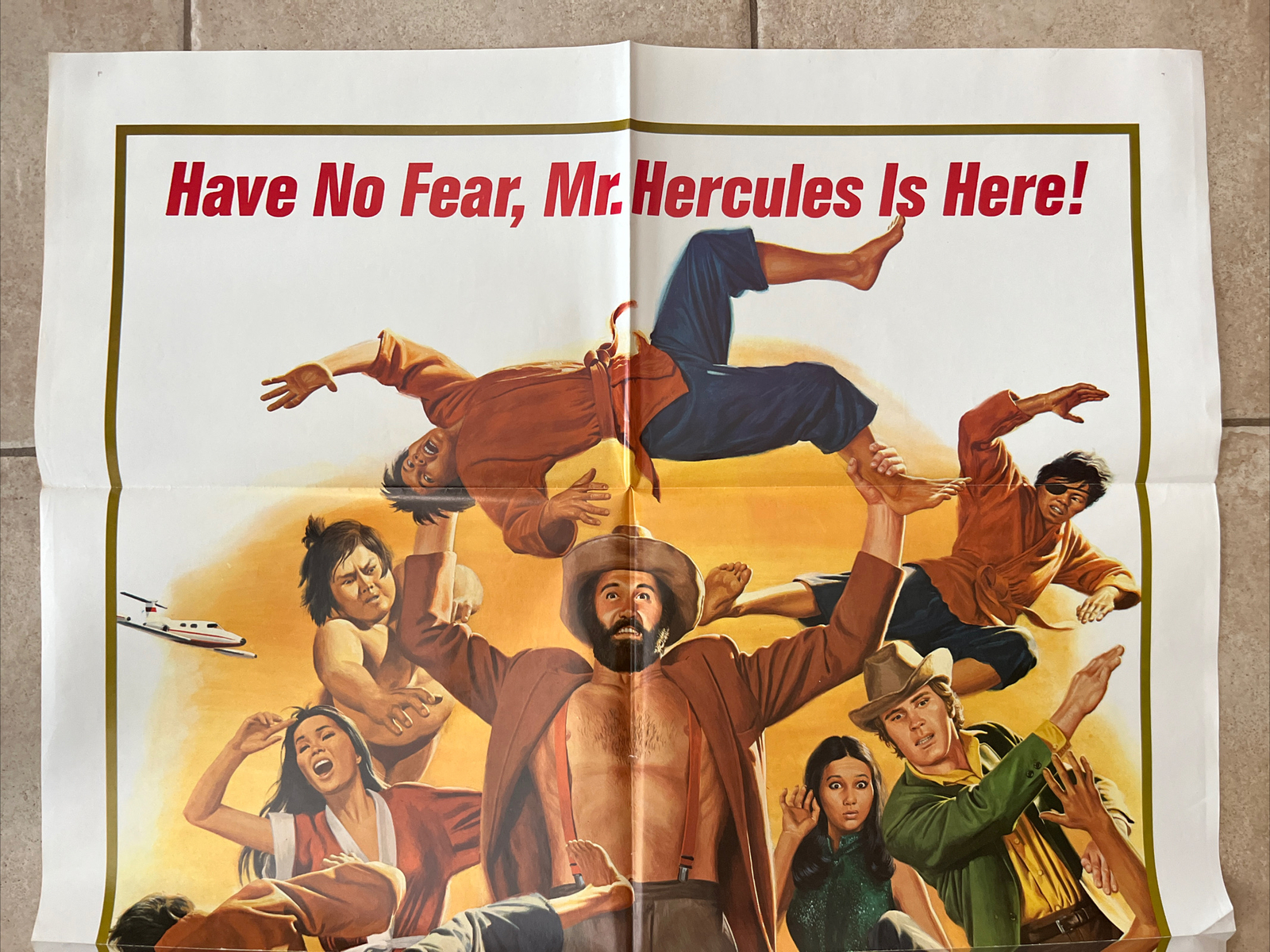 “MR.HERCULES AGAINST KARATE” 1973 GRINDHOUSE CULT ORIGINAL US One Sheet